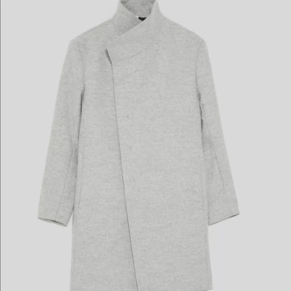 Asymmetric coat zara Clearance